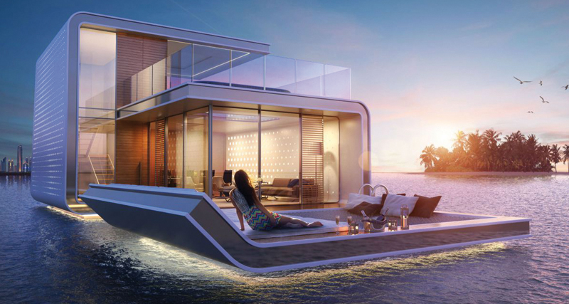 Το Μ8200 χρησιμοποιήθηκε στο περίφημο projekt "The Floating Sea Horse Villas στο Dubai.